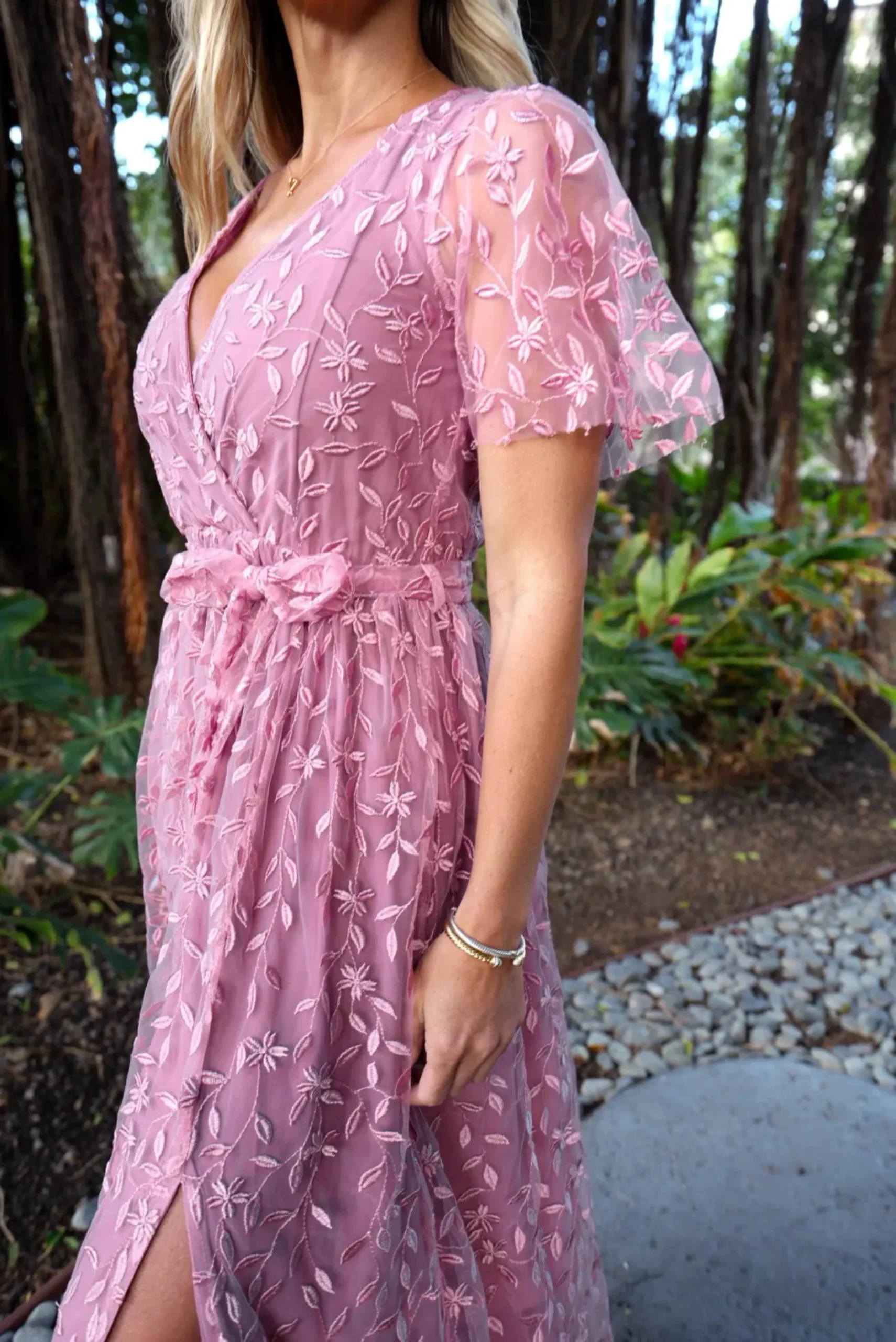 Baltic Born SALE|Marseille Embossed Maxi Dress | Orchid