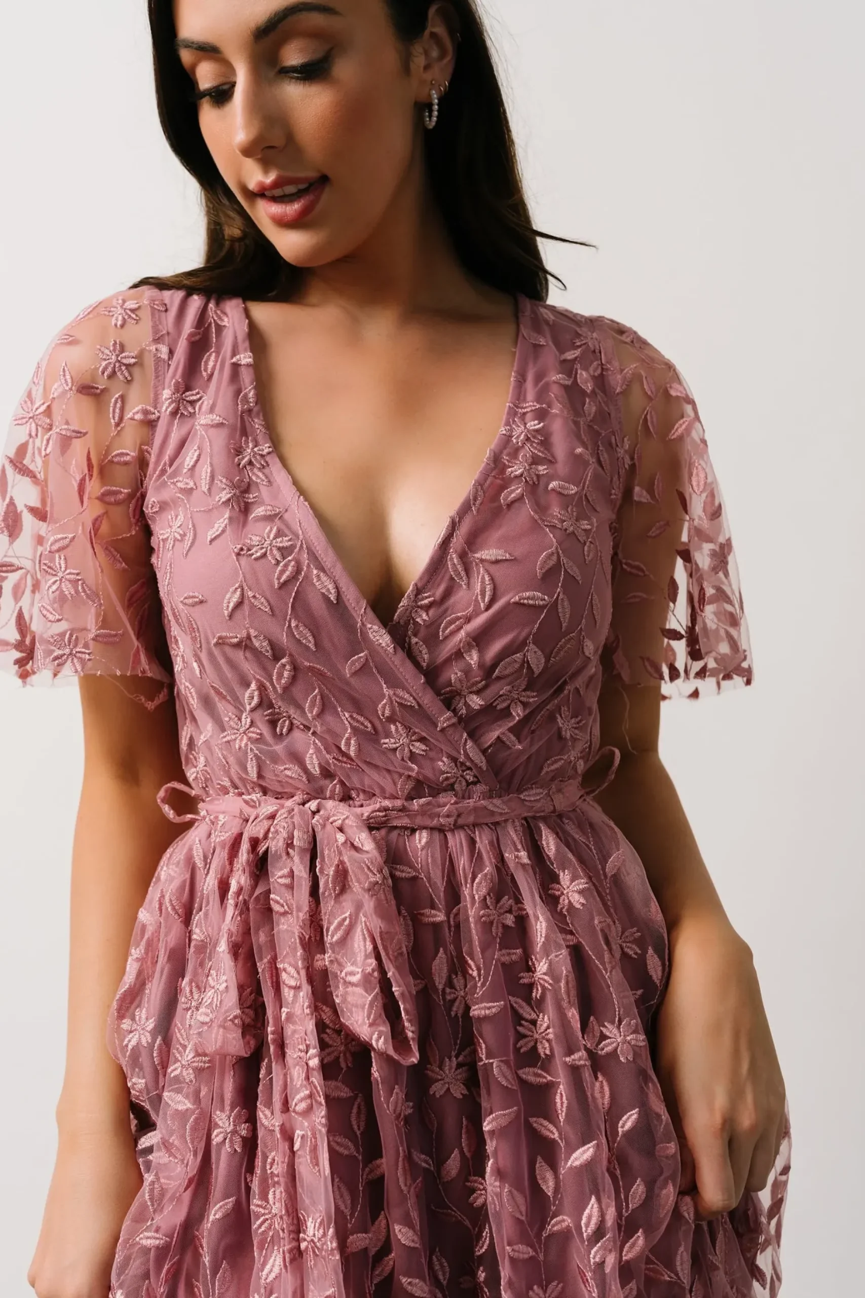 Baltic Born SALE|Marseille Embossed Maxi Dress | Orchid