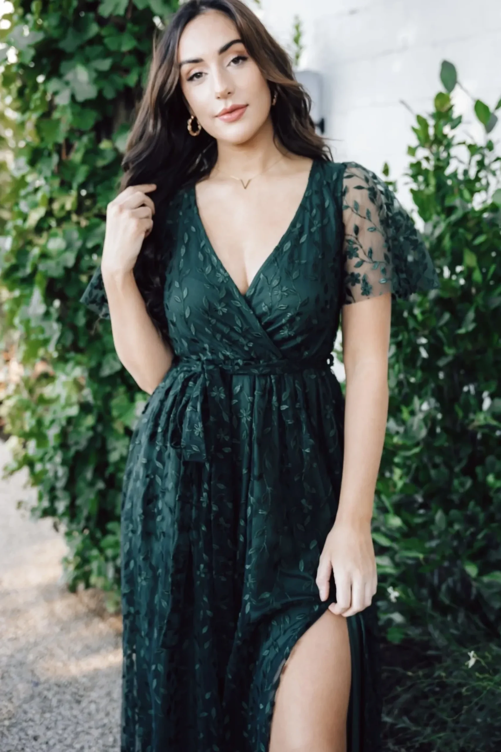 Baltic Born SALE|Marseille Embossed Maxi Dress | Midnight Meadow