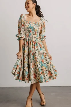 Baltic Born SALE|Marta Smocked Midi Dress | Summer Floral