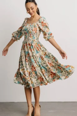 Baltic Born SALE|Marta Smocked Midi Dress | Summer Floral