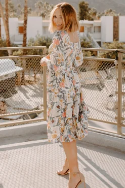Baltic Born SALE|Marta Smocked Midi Dress | Multi Floral