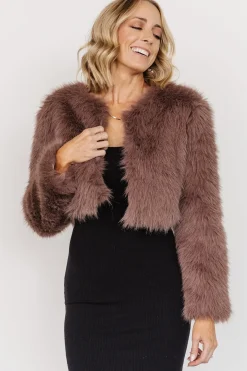 Baltic Born outerwear|Maserati Crop Faux Fur Coat | Mink