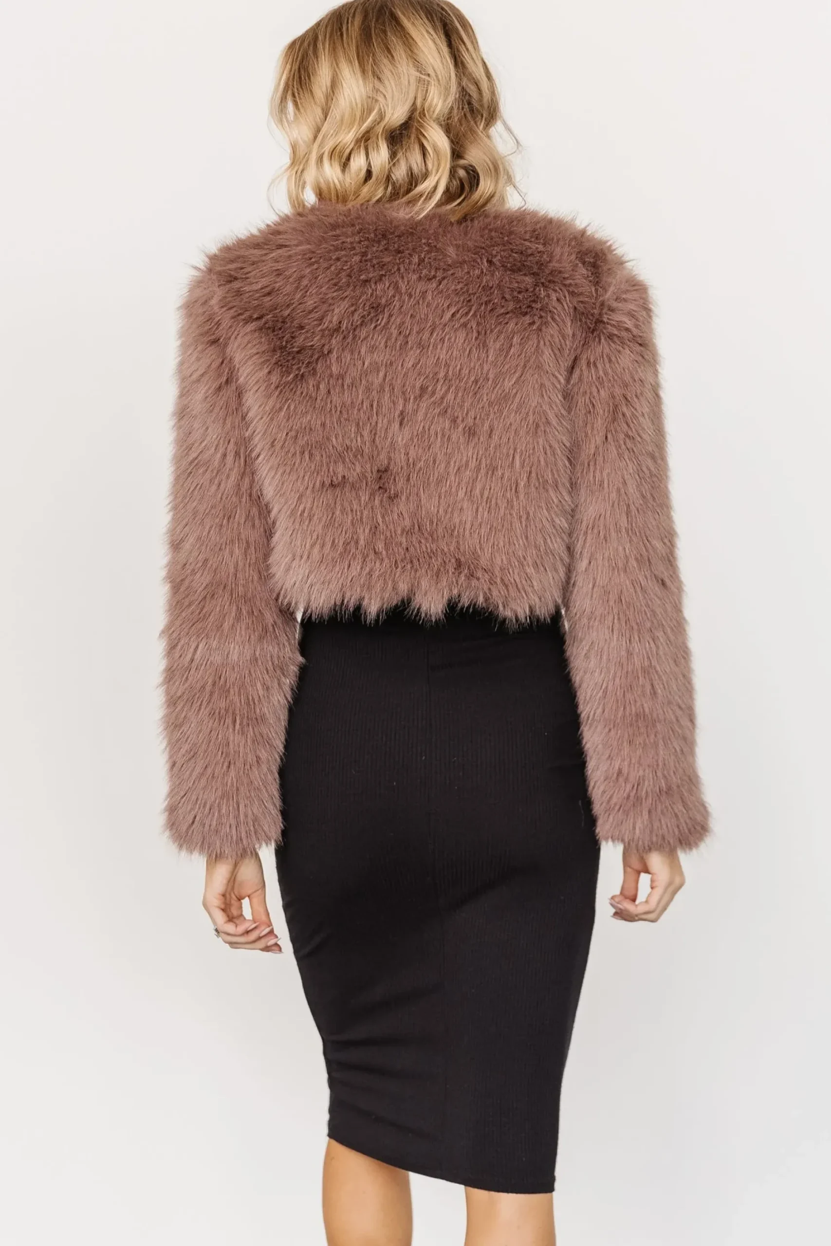 Baltic Born outerwear|Maserati Crop Faux Fur Coat | Mink