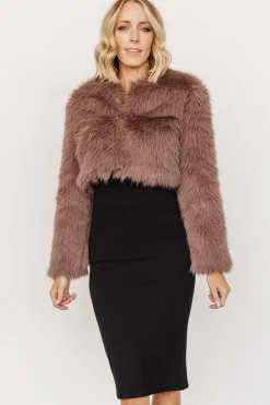 Baltic Born outerwear|Maserati Crop Faux Fur Coat | Mink