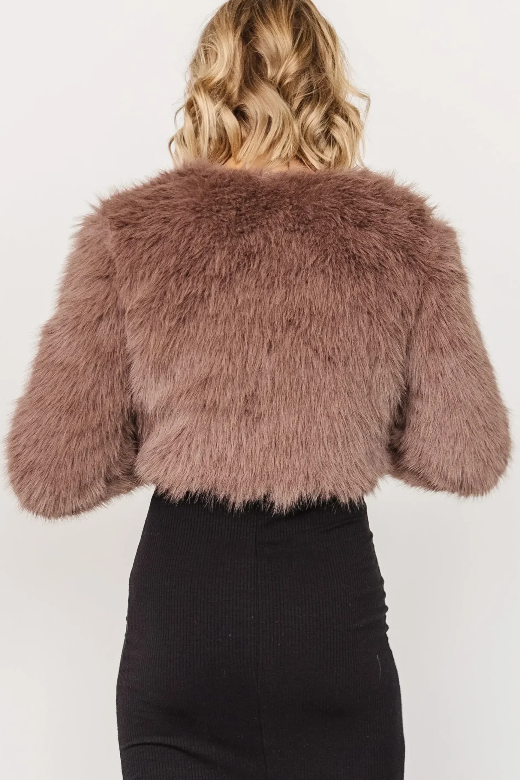 Baltic Born outerwear|Maserati Crop Faux Fur Coat | Mink
