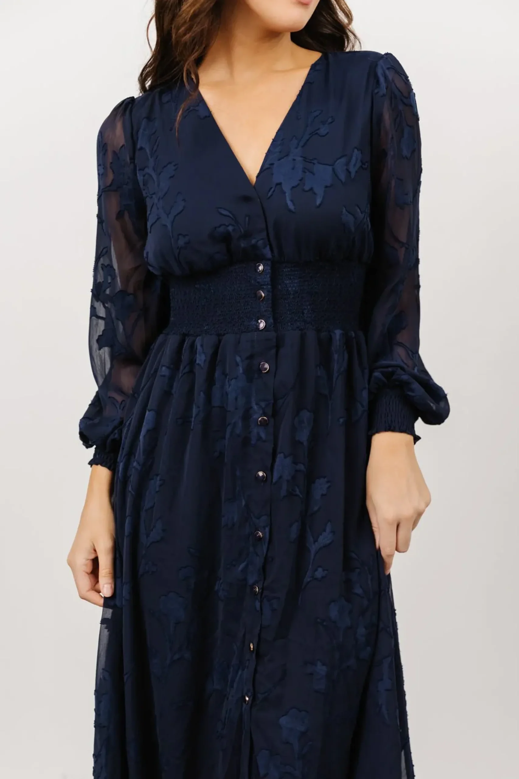 Baltic Born COMING SOON|Mayfair High Low Maxi Dress | Navy