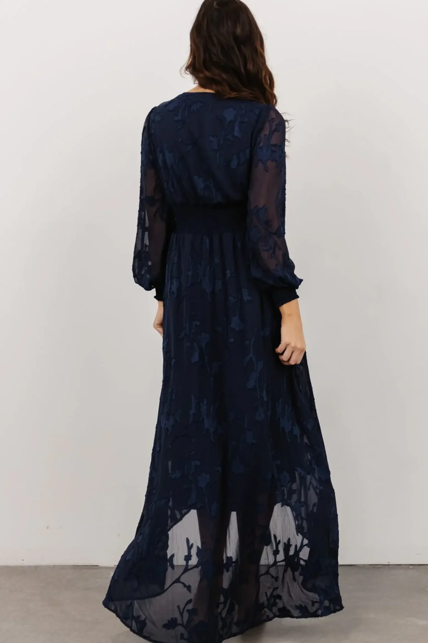 Baltic Born COMING SOON|Mayfair High Low Maxi Dress | Navy