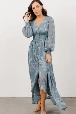 Baltic Born COMING SOON|Mayfair High Low Maxi Dress | Dusty Blue