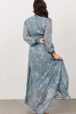 Baltic Born COMING SOON|Mayfair High Low Maxi Dress | Dusty Blue