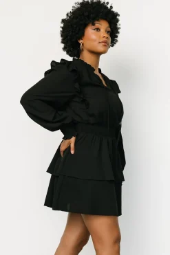 Baltic Born short dresses|EXTENDED SIZING|Maylee Tiered Short Dress | Black