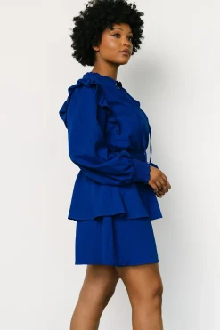 Baltic Born short dresses|EXTENDED SIZING|Maylee Tiered Short Dress | Cobalt