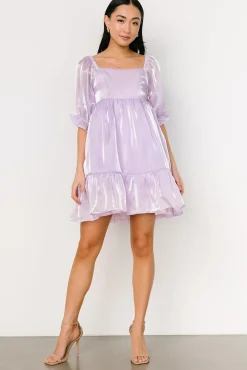Baltic Born SALE|Medea Babydoll Mini Dress | Lilac