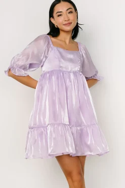 Baltic Born SALE|Medea Babydoll Mini Dress | Lilac