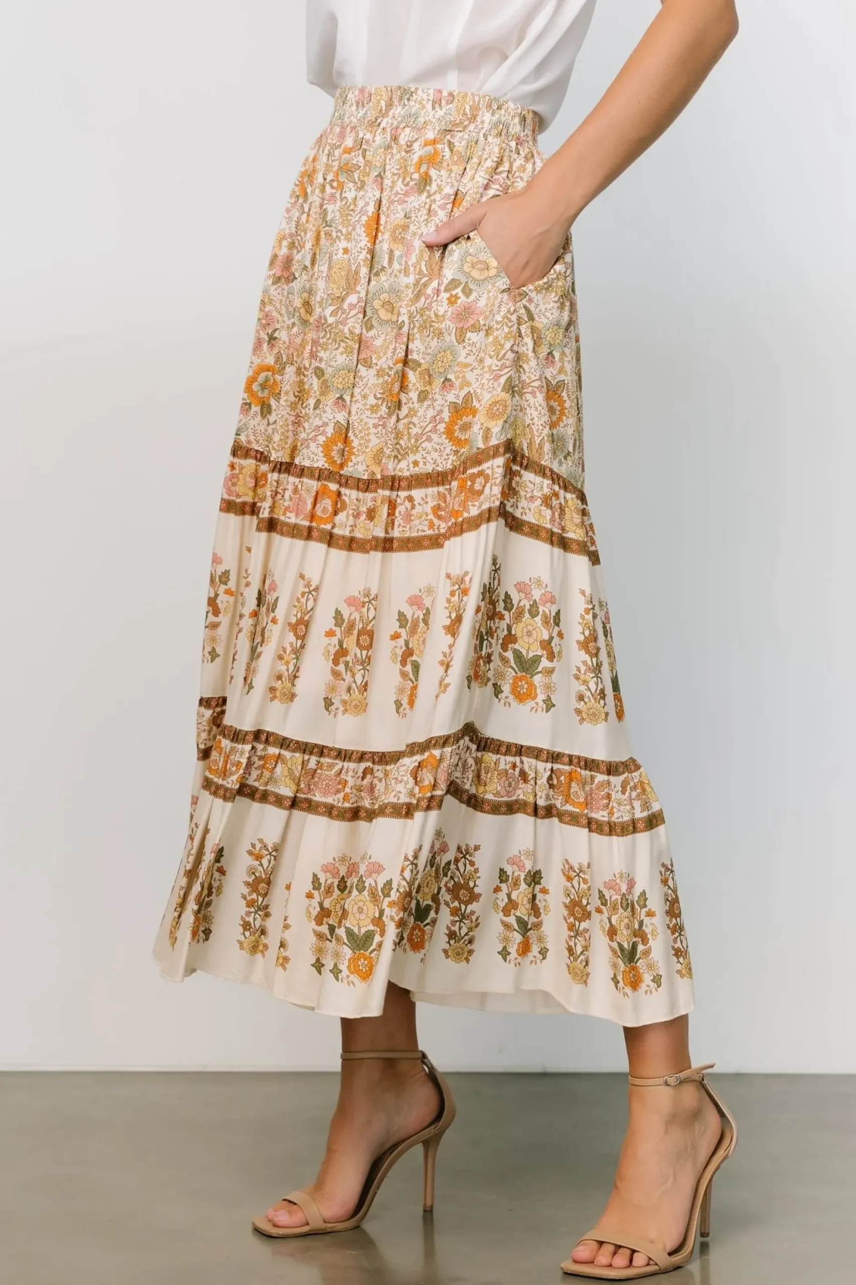 Baltic Born skirts|Meg Skirt | Cream Multi