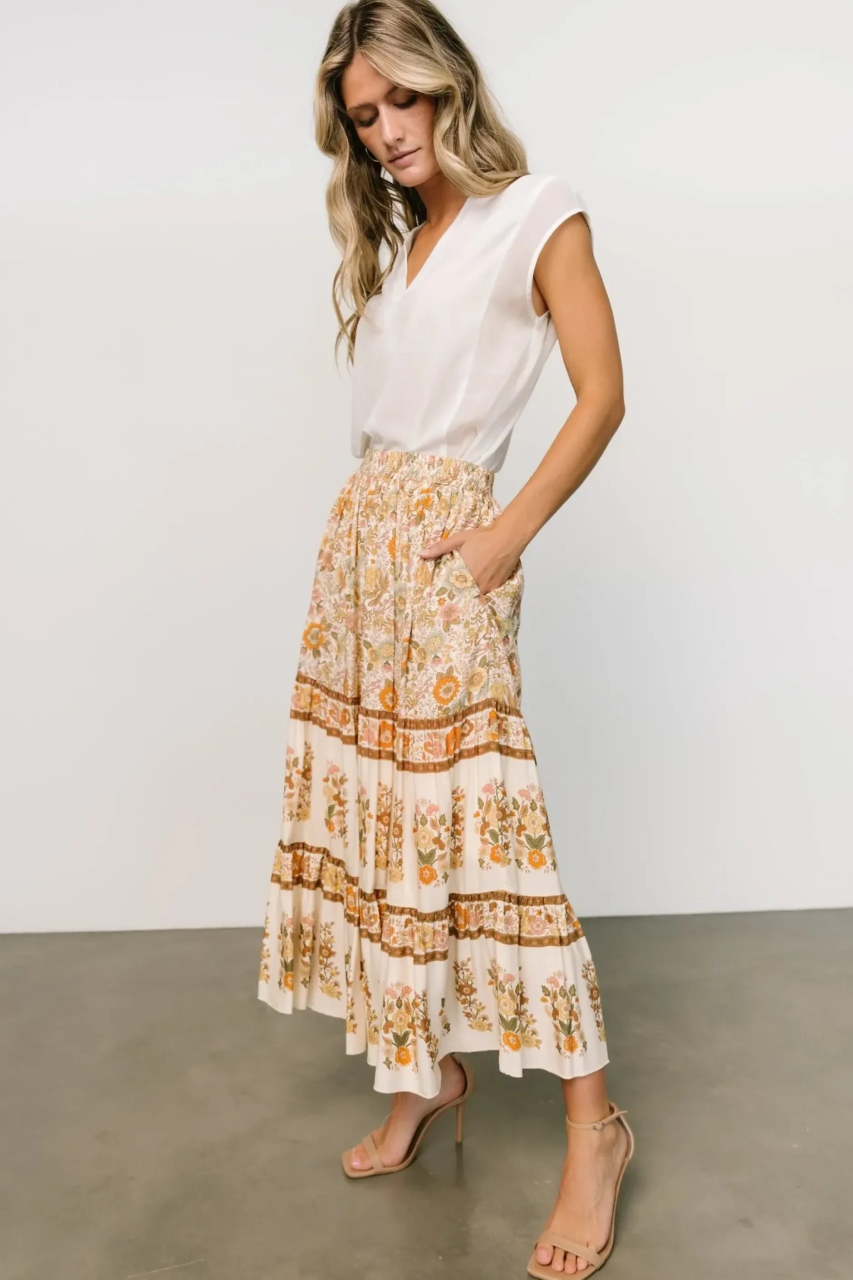 Baltic Born skirts|Meg Skirt | Cream Multi