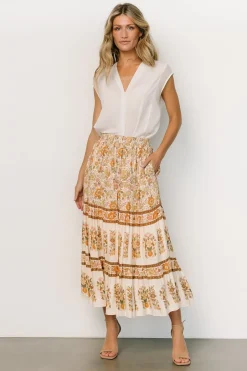 Baltic Born skirts|Meg Skirt | Cream Multi