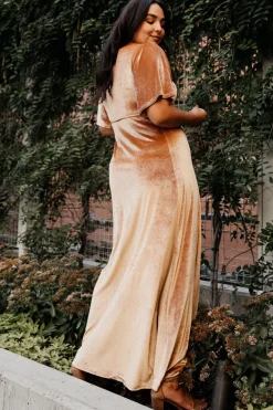 Baltic Born maxi dresses|WEDDING SUITE|Meghan Velvet Wrap Maxi Dress | Golden Hour