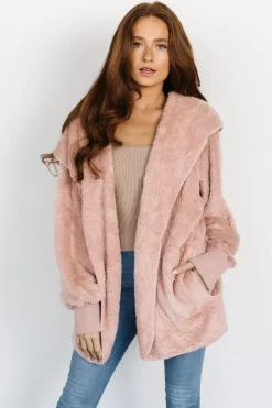 Baltic Born outerwear|Melrose Teddy Jacket | Blush
