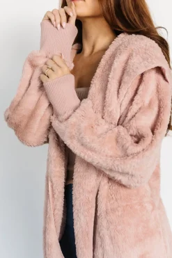 Baltic Born outerwear|Melrose Teddy Jacket | Blush