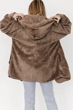 Baltic Born outerwear|Melrose Teddy Jacket | Brown