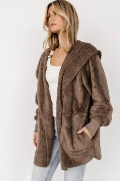 Baltic Born outerwear|Melrose Teddy Jacket | Brown