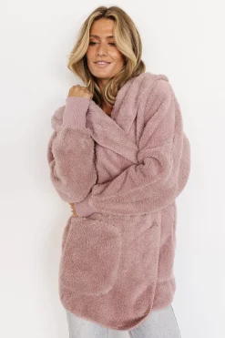 Baltic Born outerwear|Melrose Teddy Jacket | Dusty Lilac