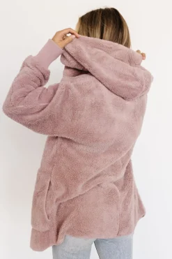 Baltic Born outerwear|Melrose Teddy Jacket | Dusty Lilac