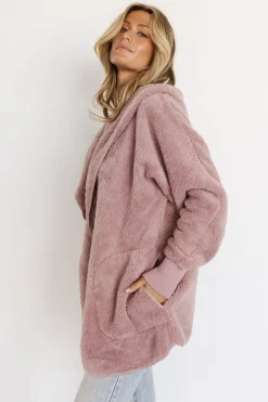 Baltic Born outerwear|Melrose Teddy Jacket | Dusty Lilac