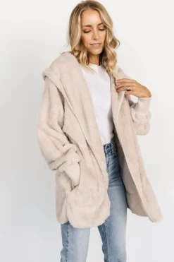 Baltic Born outerwear|Melrose Teddy Jacket | Oatmeal