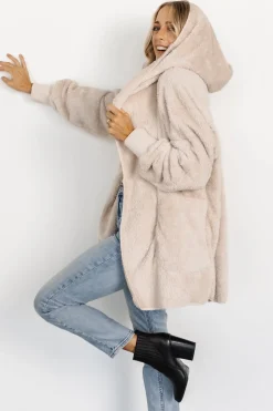 Baltic Born outerwear|Melrose Teddy Jacket | Oatmeal
