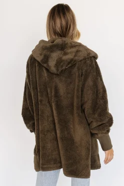Baltic Born outerwear|Melrose Teddy Jacket | Olive