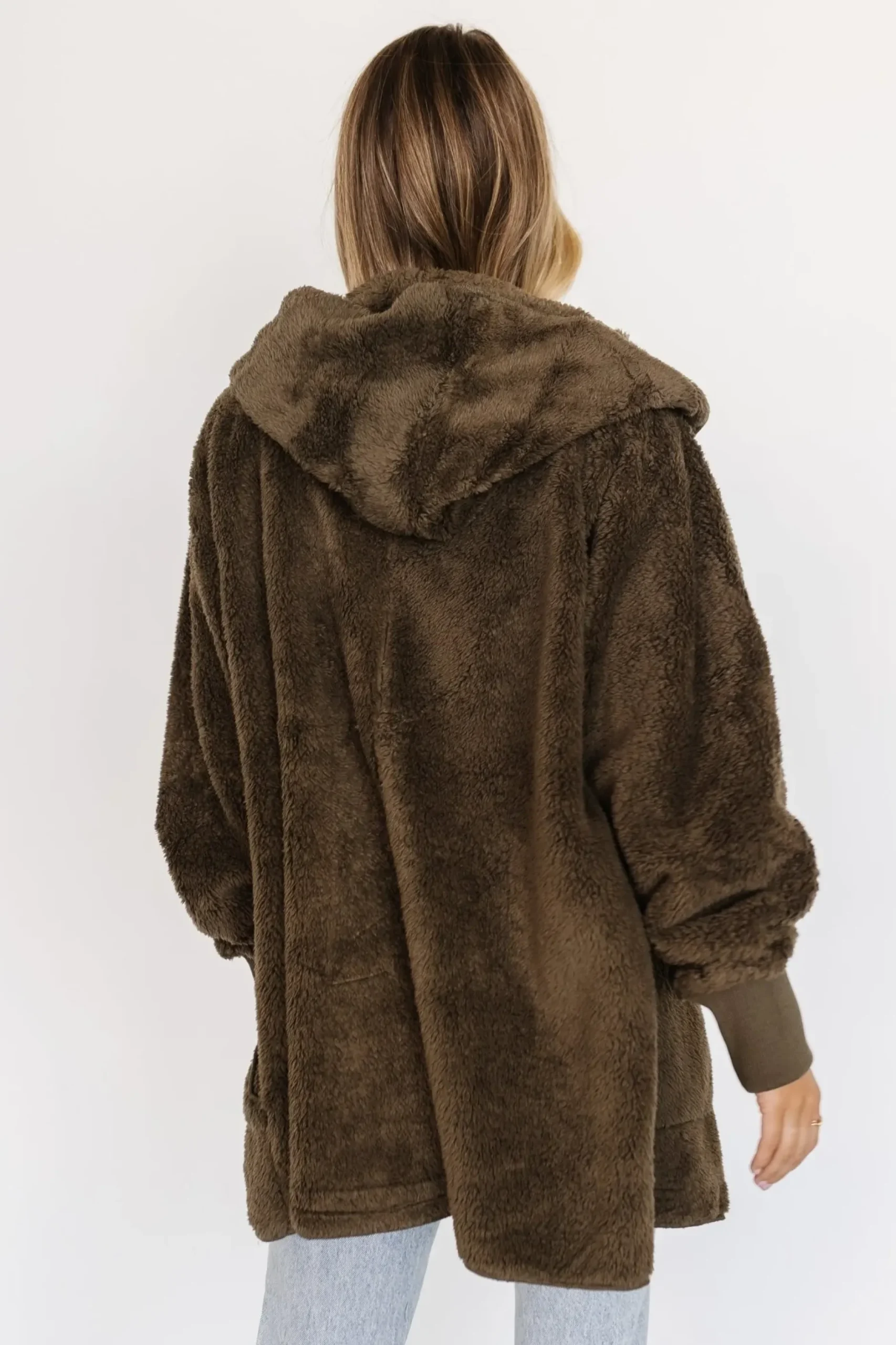 Baltic Born outerwear|Melrose Teddy Jacket | Olive