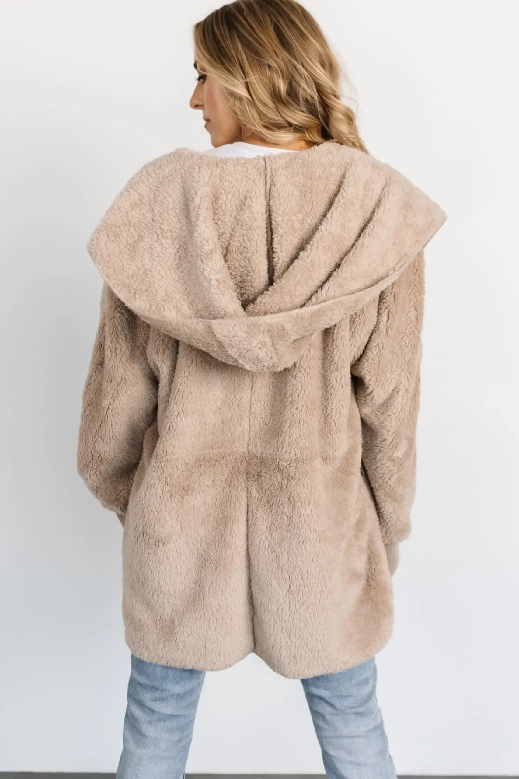 Baltic Born outerwear|Melrose Teddy Jacket | Taupe