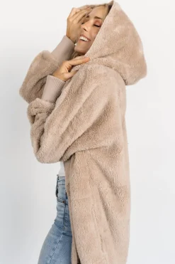 Baltic Born outerwear|Melrose Teddy Jacket | Taupe