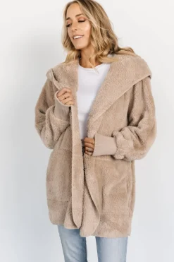 Baltic Born outerwear|Melrose Teddy Jacket | Taupe