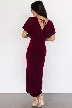 Baltic Born midi dresses|WINTER ESSENTIALS|Mercy Midi Dress | Burgundy