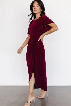 Baltic Born midi dresses|WINTER ESSENTIALS|Mercy Midi Dress | Burgundy