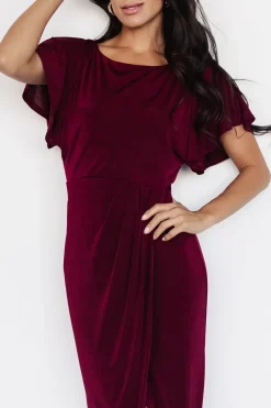 Baltic Born midi dresses|WINTER ESSENTIALS|Mercy Midi Dress | Burgundy