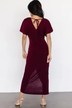 Baltic Born midi dresses|WINTER ESSENTIALS|Mercy Midi Dress | Burgundy
