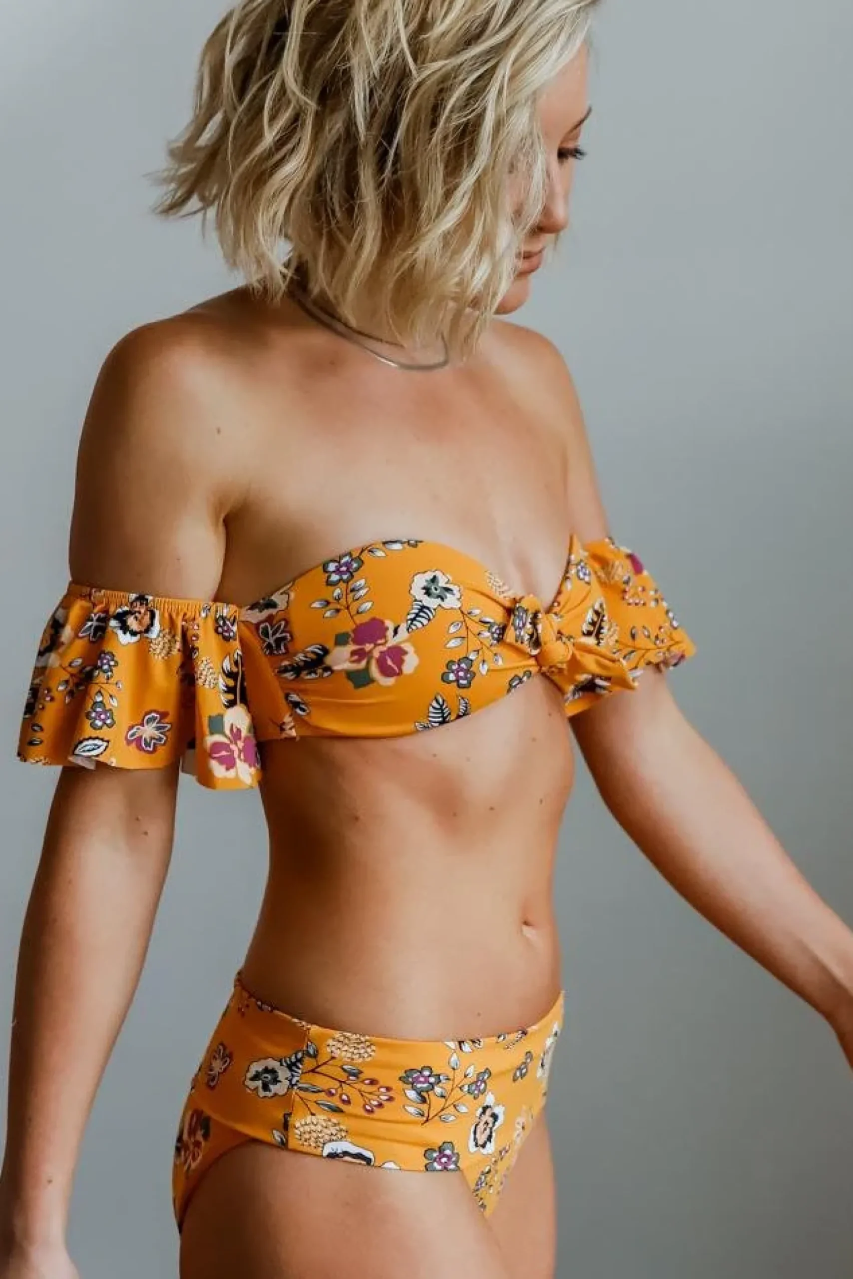 Baltic Born bikini|Miami Bikini Top | Yellow Floral