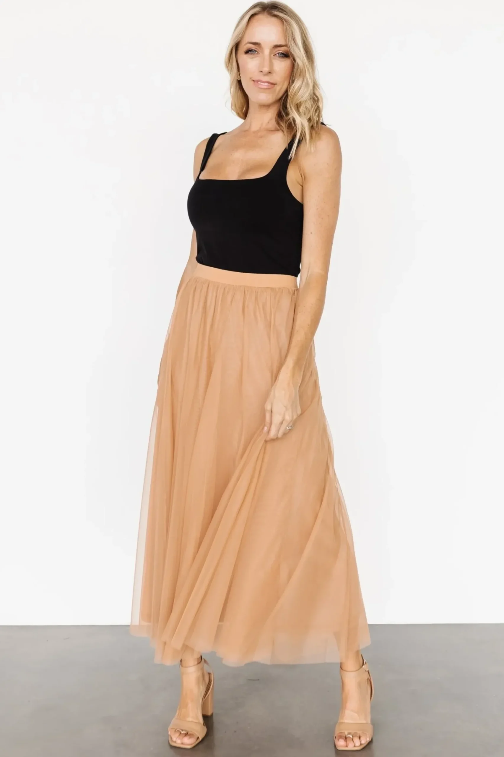 Baltic Born tulle styles|BOTTOMS|Mila Tulle Skirt | Caramel