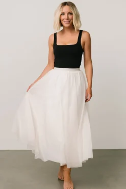 Baltic Born tulle styles|BOTTOMS|Mila Tulle Skirt | Cream