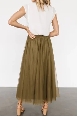 Baltic Born tulle styles|BOTTOMS|Mila Tulle Skirt | Olive