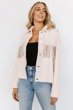 Baltic Born outerwear|Mills Fringe Jacket | Ivory
