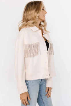 Baltic Born outerwear|Mills Fringe Jacket | Ivory