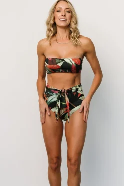Baltic Born bikini|Milos High Waist Bikini Bottom | Midnight Floral