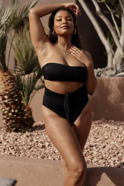 Baltic Born bikini|Milos High Waist Bikini Bottom | Black