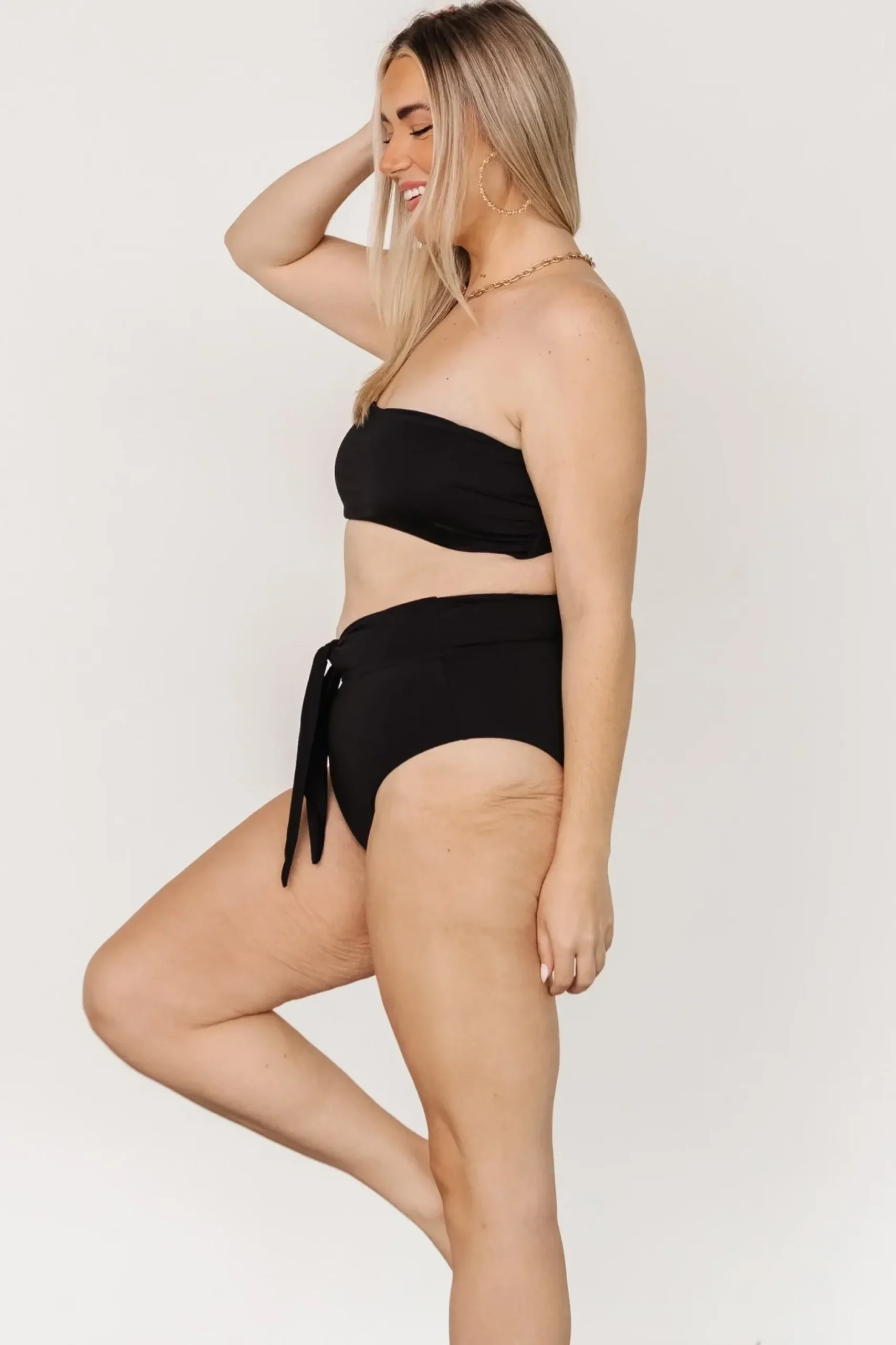 Baltic Born bikini|Milos High Waist Bikini Bottom | Black