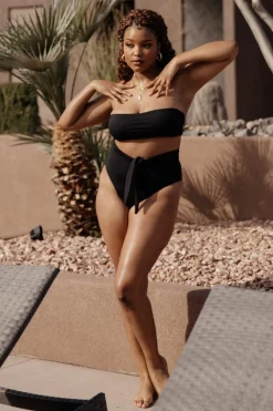 Baltic Born bikini|Milos High Waist Bikini Bottom | Black